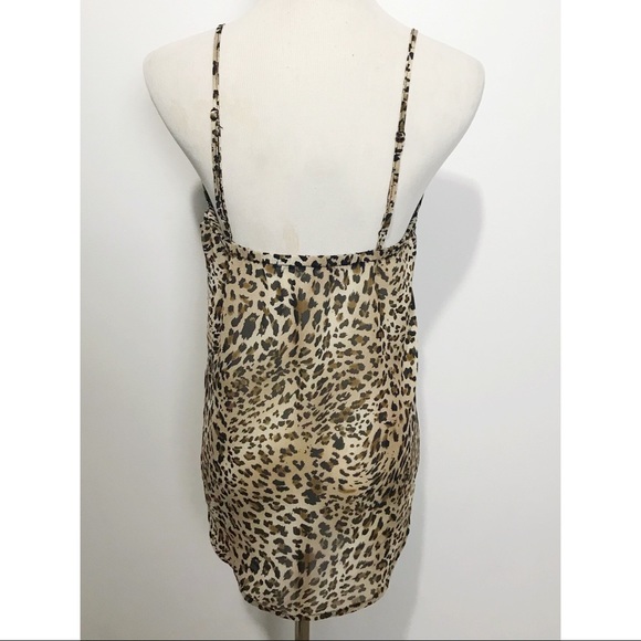 Papaya Ruffled Animal Print Tank - Picture 3 of 4
